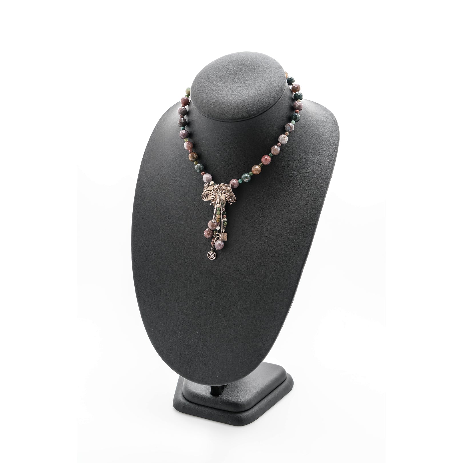 Kalung Bohemian Style Batu Indian Agate